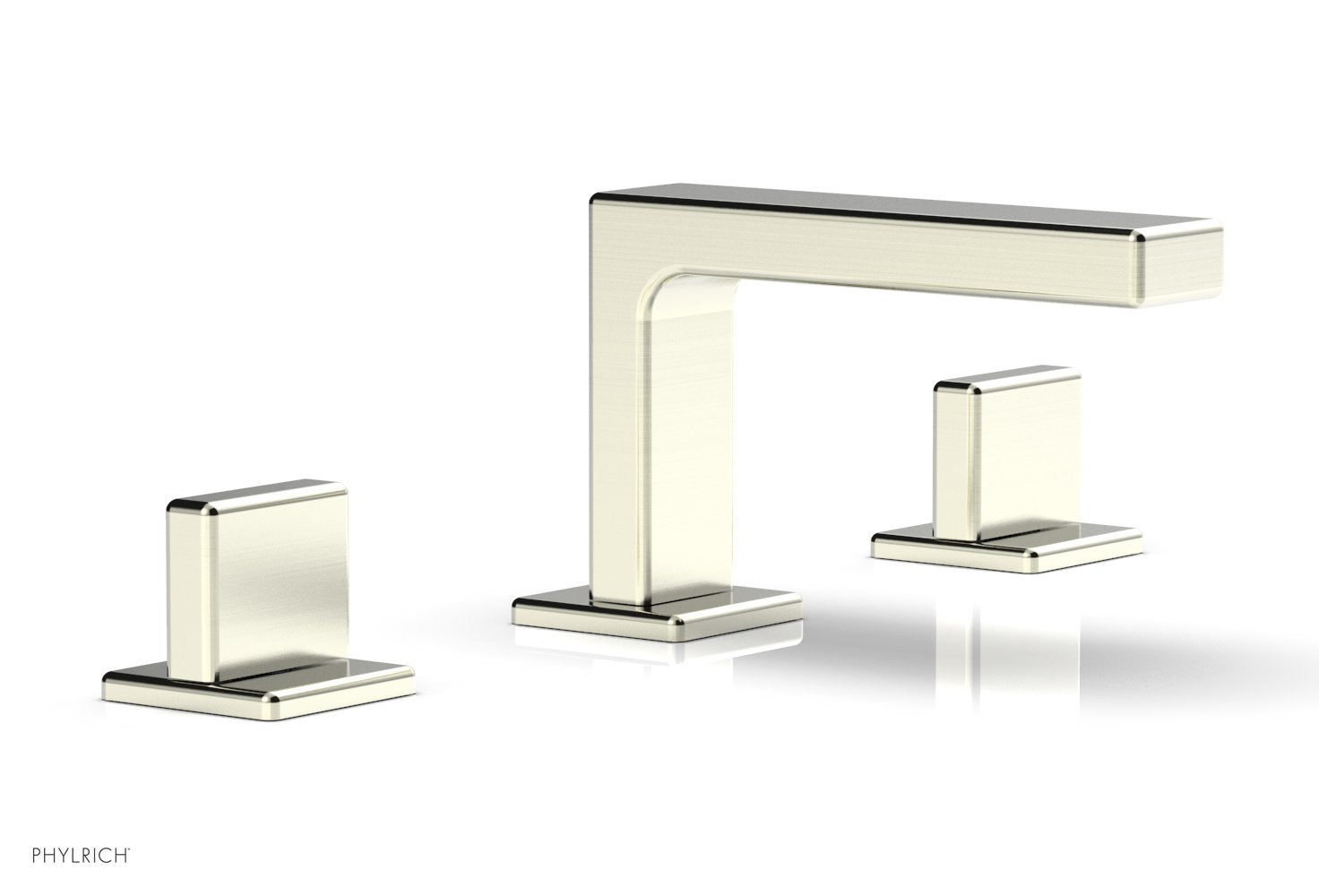 4-1/4" - Satin Nickel - MIX Widespread Faucet - Blade Handles Height 290L-01 by Phylrich - New York Hardware