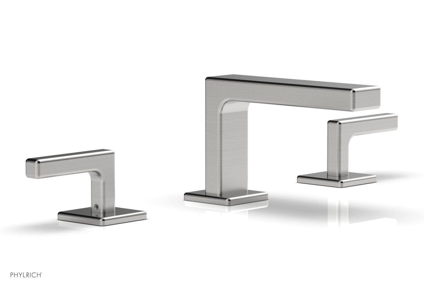 4-1/4" - Satin Chrome - MIX Widespread Faucet - Lever Handles Height 290L-02 by Phylrich - New York Hardware