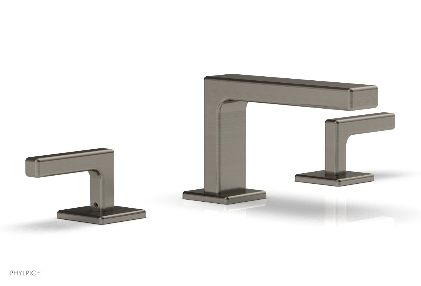 4-1/4" - Pewter - MIX Widespread Faucet - Lever Handles Height 290L-02 by Phylrich - New York Hardware