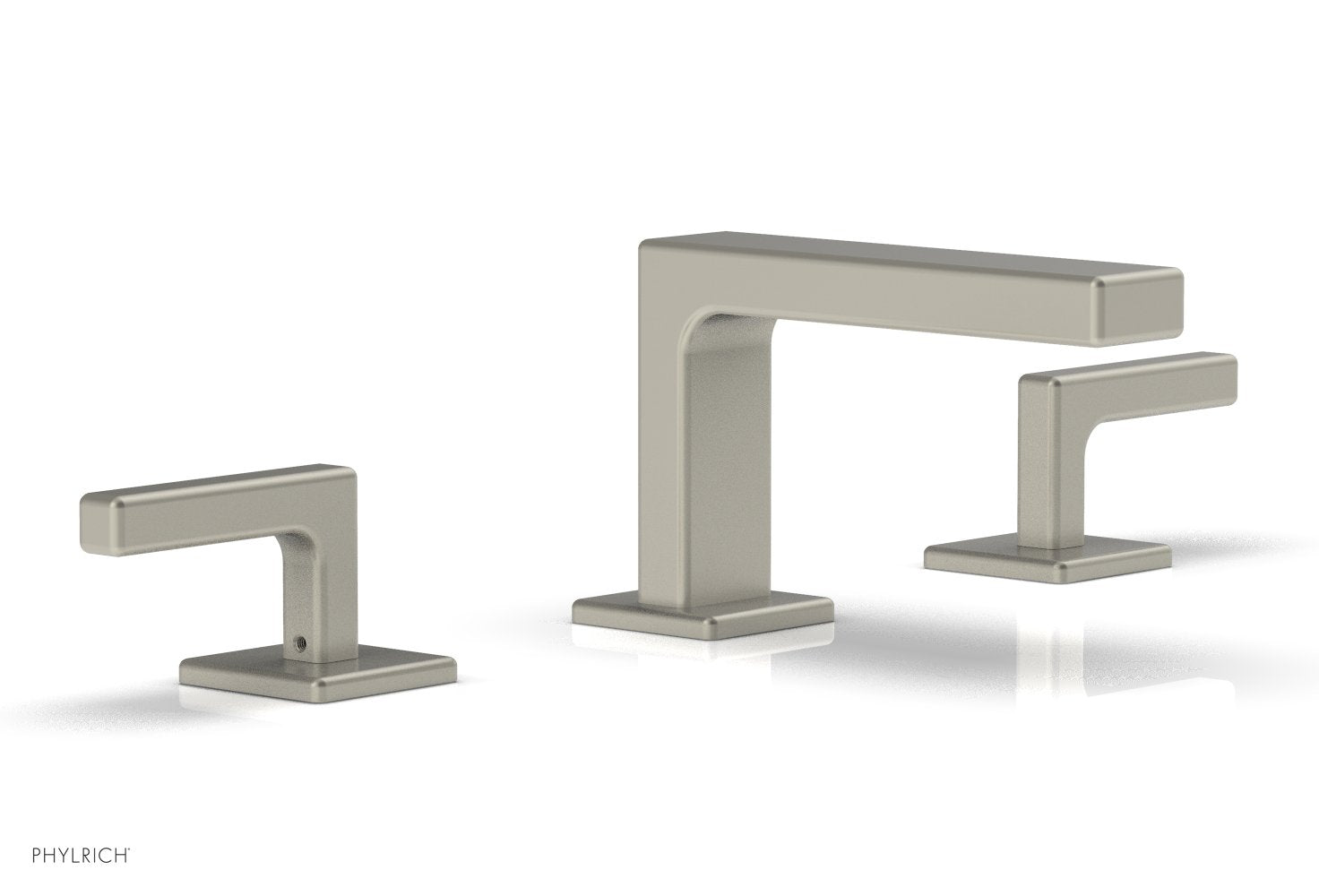 4-1/4" - Burnished Nickel - MIX Widespread Faucet - Lever Handles Height 290L-02 by Phylrich - New York Hardware