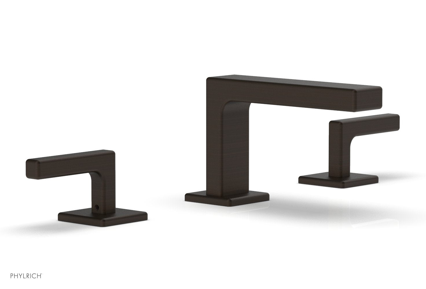 4-1/4" - Antique Bronze - MIX Widespread Faucet - Lever Handles Height 290L-02 by Phylrich - New York Hardware