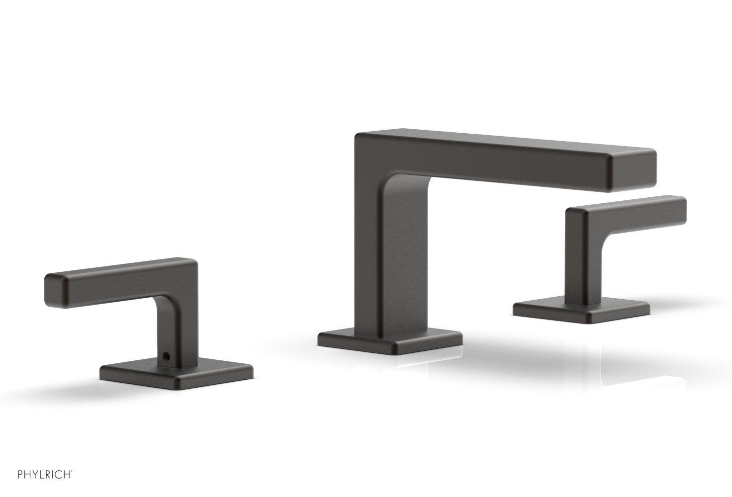 4-1/4" - Oil Rubbed Bronze - MIX Widespread Faucet - Lever Handles Height 290L-02 by Phylrich - New York Hardware