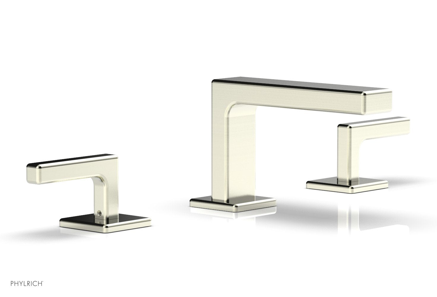 4-1/4" - Polished Brass - MIX Widespread Faucet - Lever Handles Height 290L-02 by Phylrich - New York Hardware