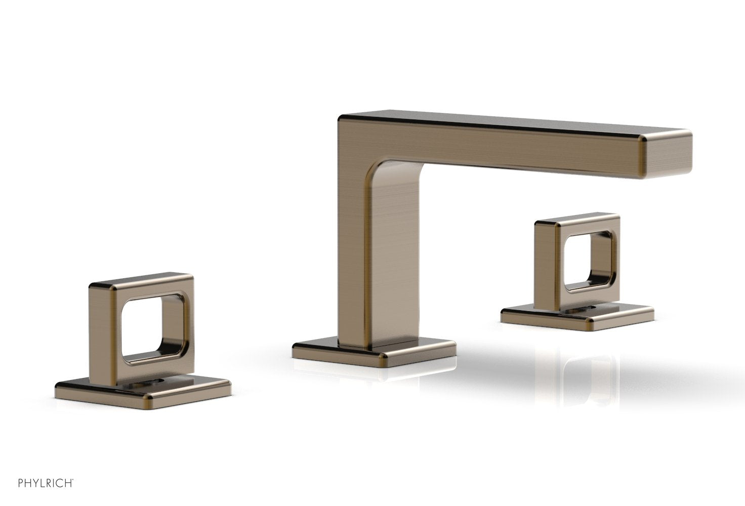 4-1/4" - Polished Chrome - MIX Widespread Faucet - Ring Handles Height 290L-03 by Phylrich - New York Hardware