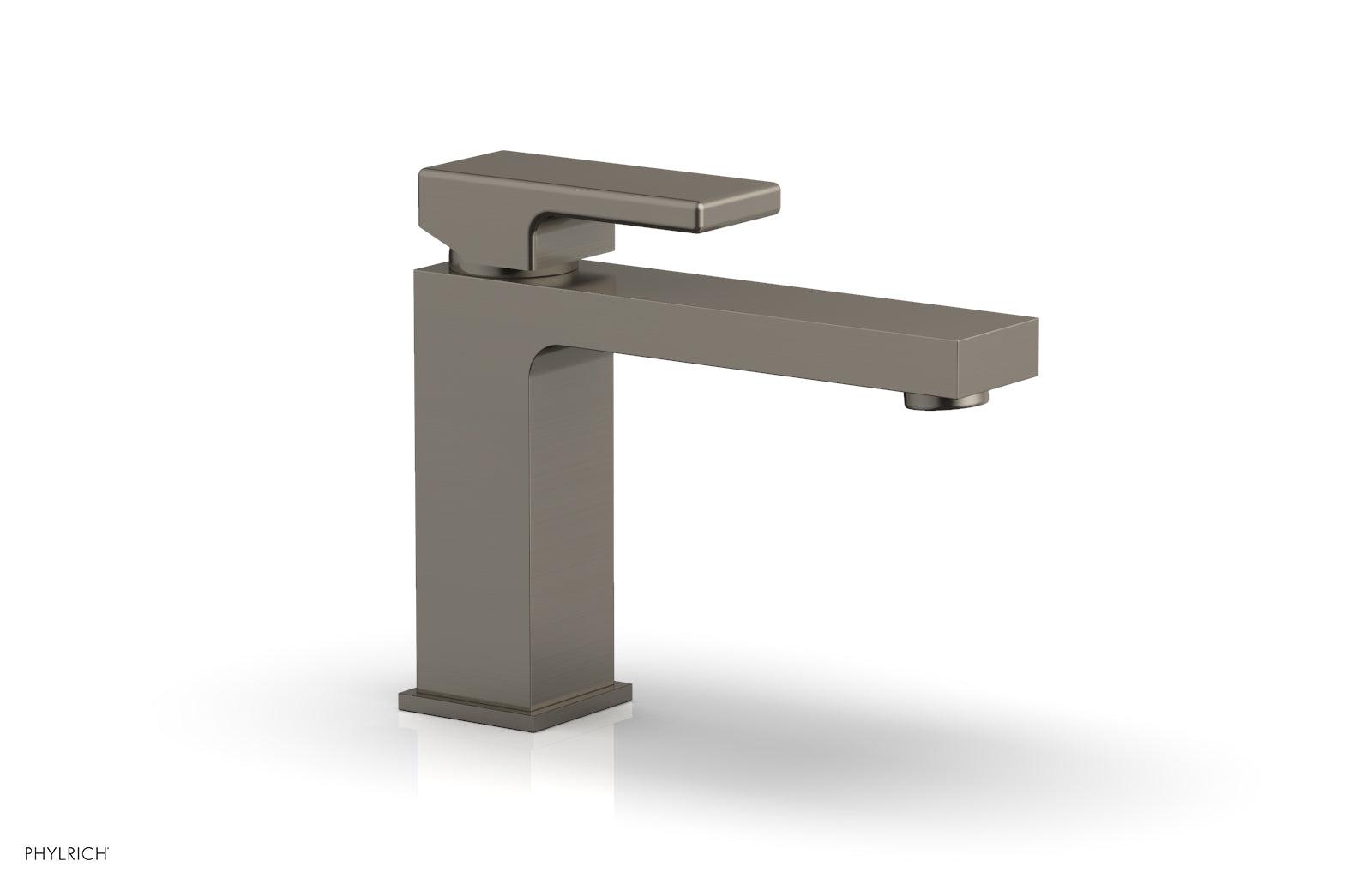 5" - Pewter - MIX Single Hole Lavatory Faucet, Low - Blade Handle 290L-06 by Phylrich - New York Hardware