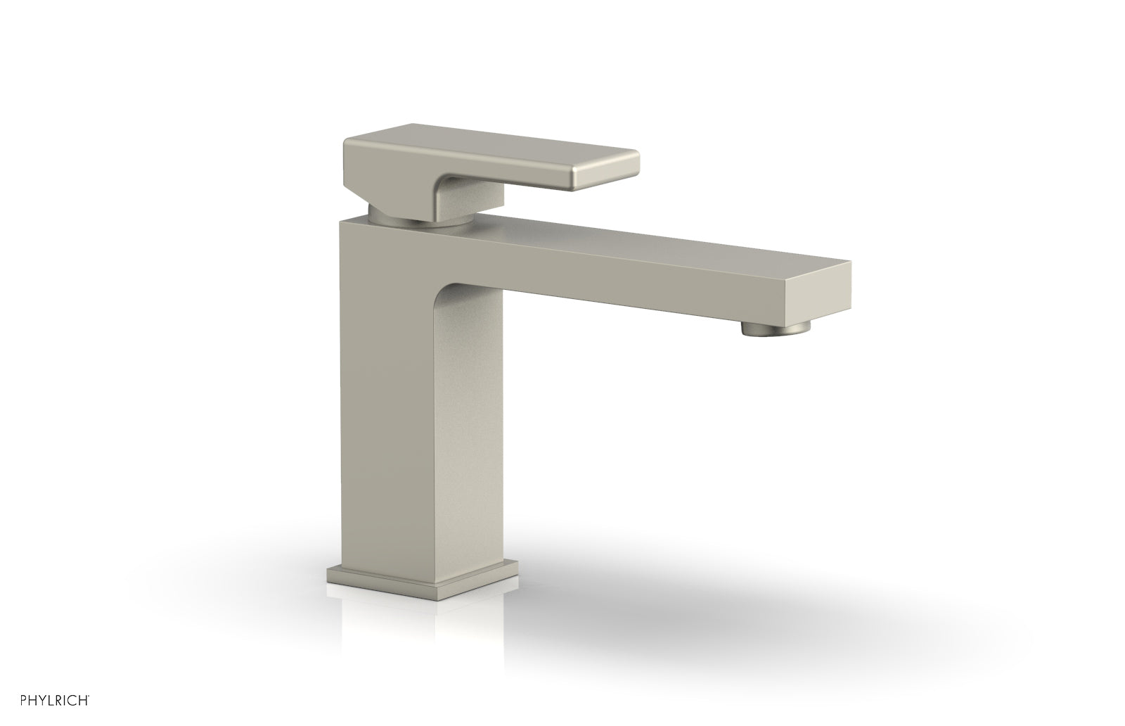 5" - Burnished Nickel - MIX Single Hole Lavatory Faucet, Low - Blade Handle 290L-06 by Phylrich - New York Hardware