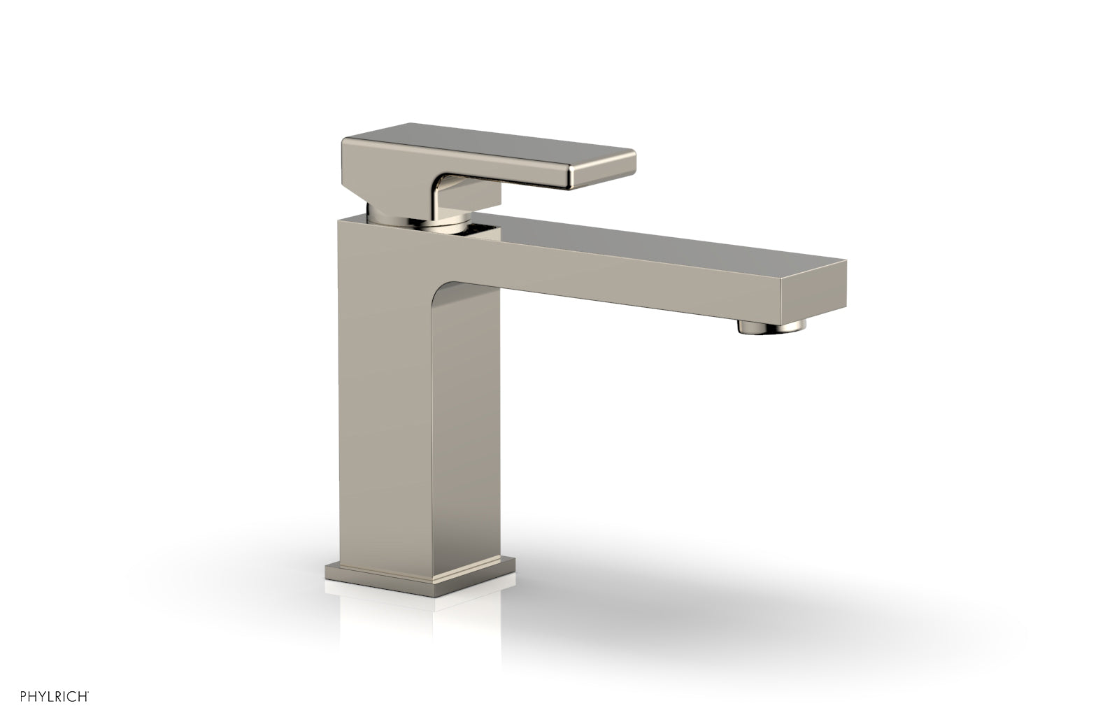 5" - Polished Nickel - MIX Single Hole Lavatory Faucet, Low - Blade Handle 290L-06 by Phylrich - New York Hardware