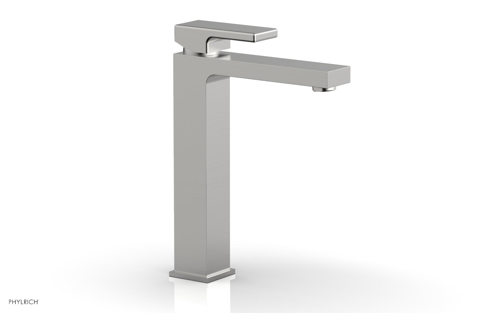 1-1/8" - Satin Chrome - MIX Single Hole Lavatory Faucet, Tall - Blade Handle 290T-06 by Phylrich - New York Hardware