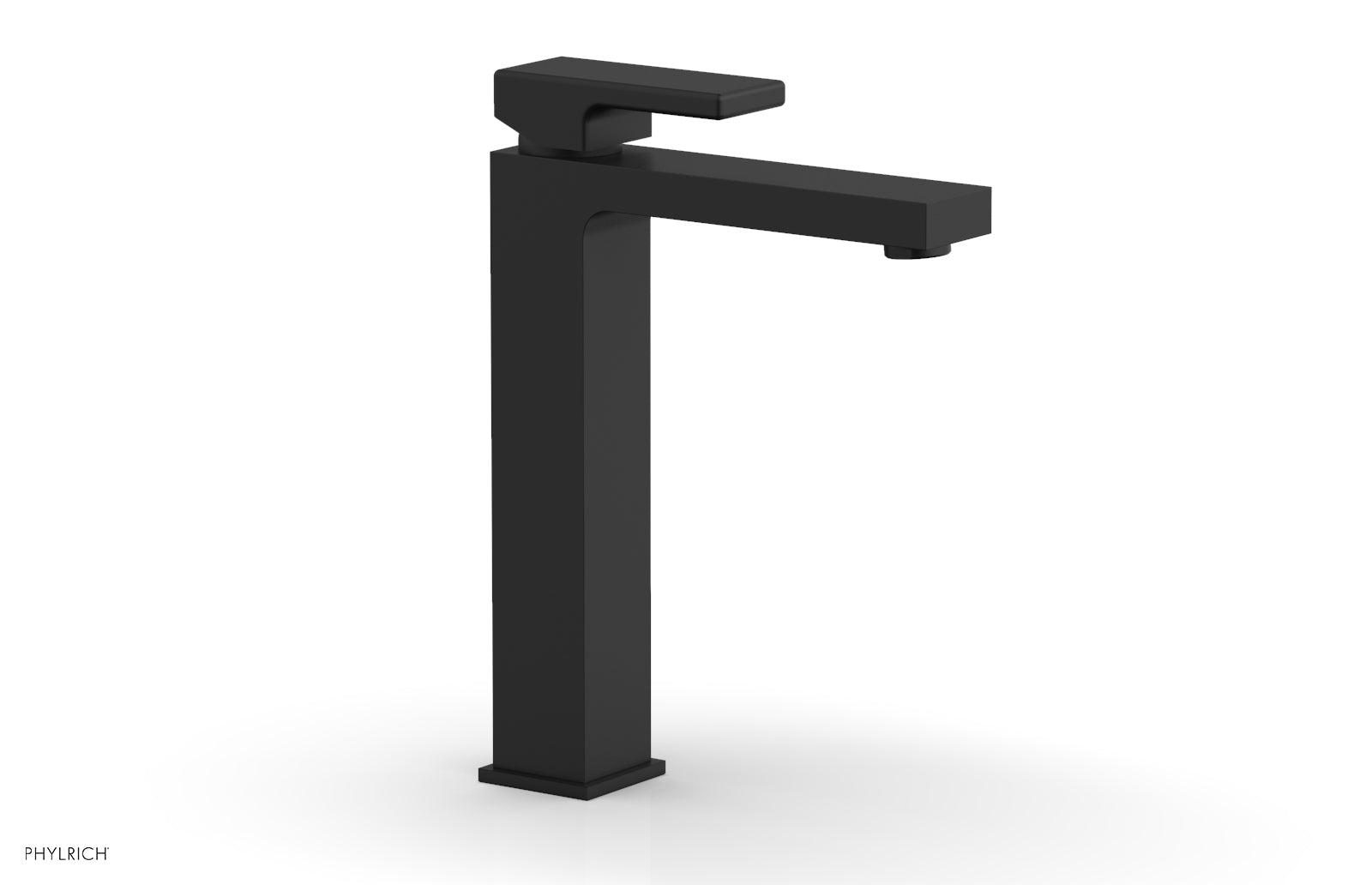 1-1/8" - Matte Black - MIX Single Hole Lavatory Faucet, Tall - Blade Handle 290T-06 by Phylrich - New York Hardware