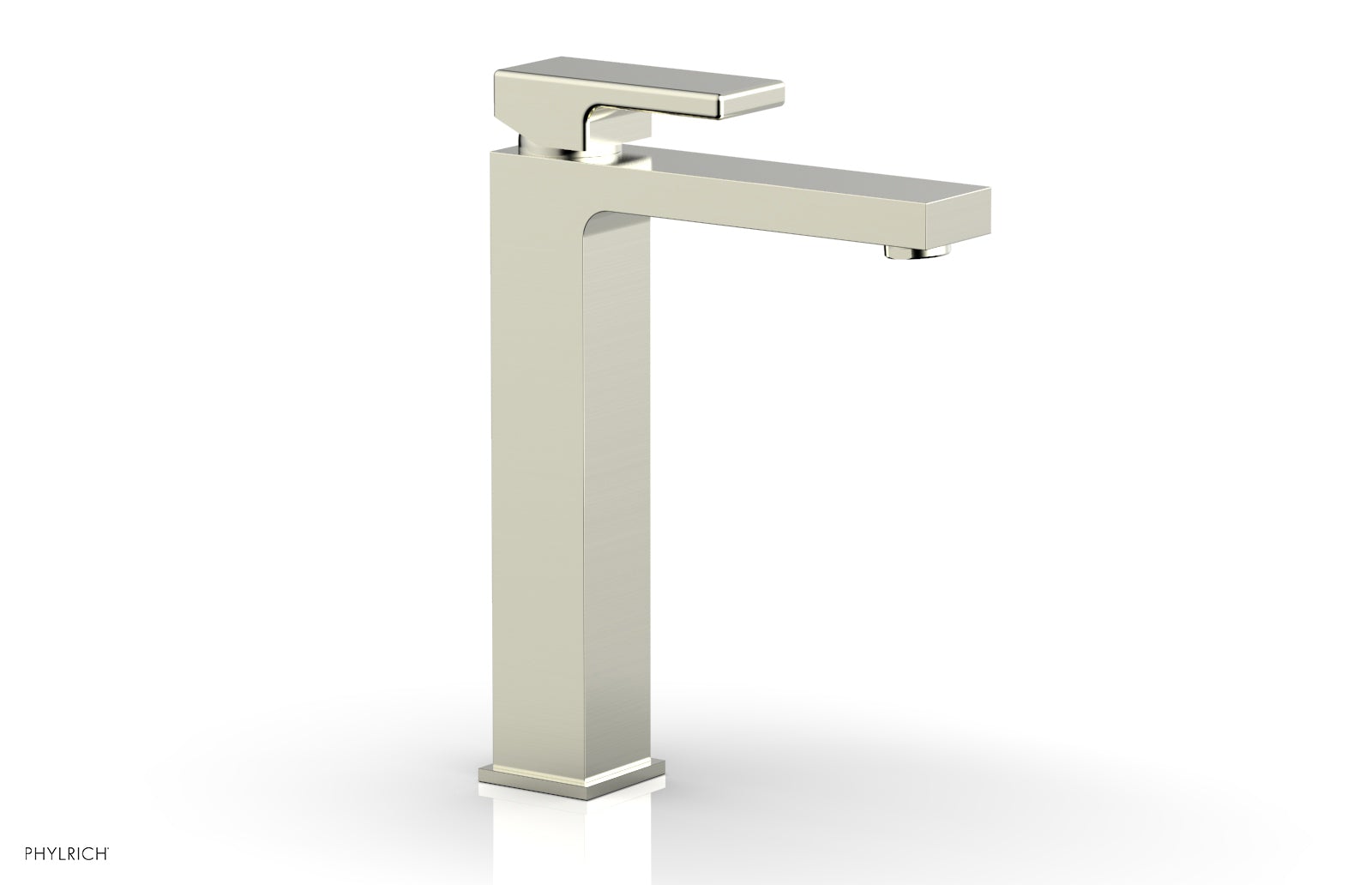 1-1/8" - Satin Nickel - MIX Single Hole Lavatory Faucet, Tall - Blade Handle 290T-06 by Phylrich - New York Hardware