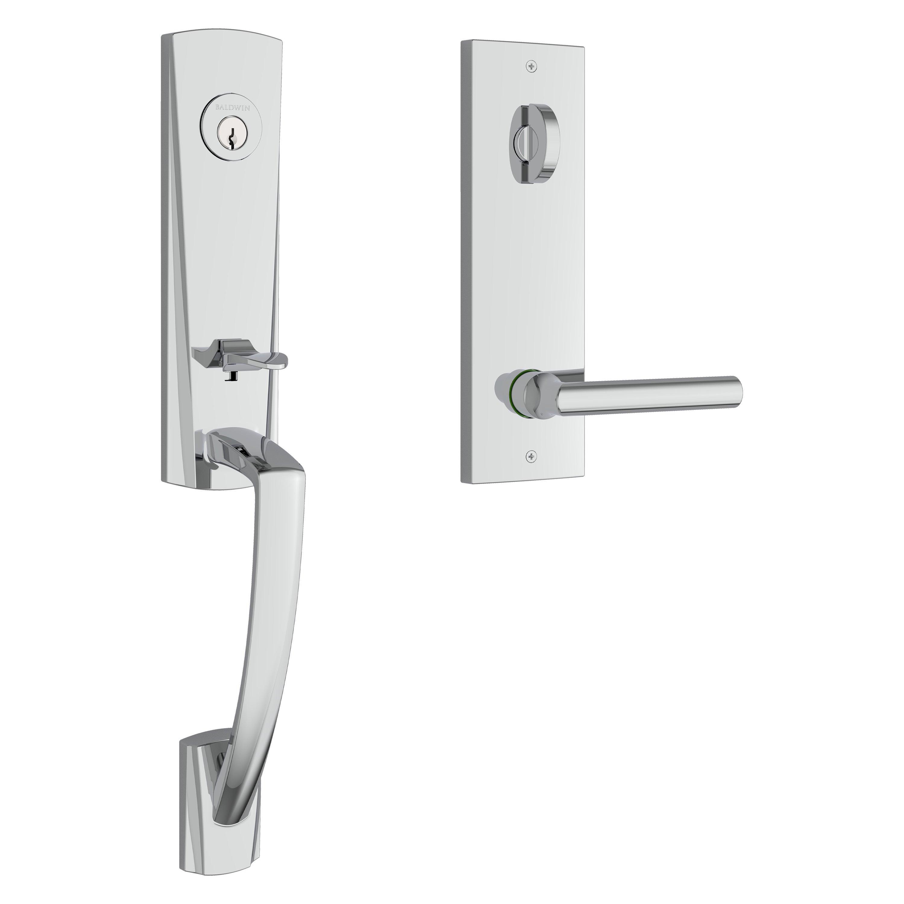 Baldwin Reserve Miami Handleset With Tube Lever
