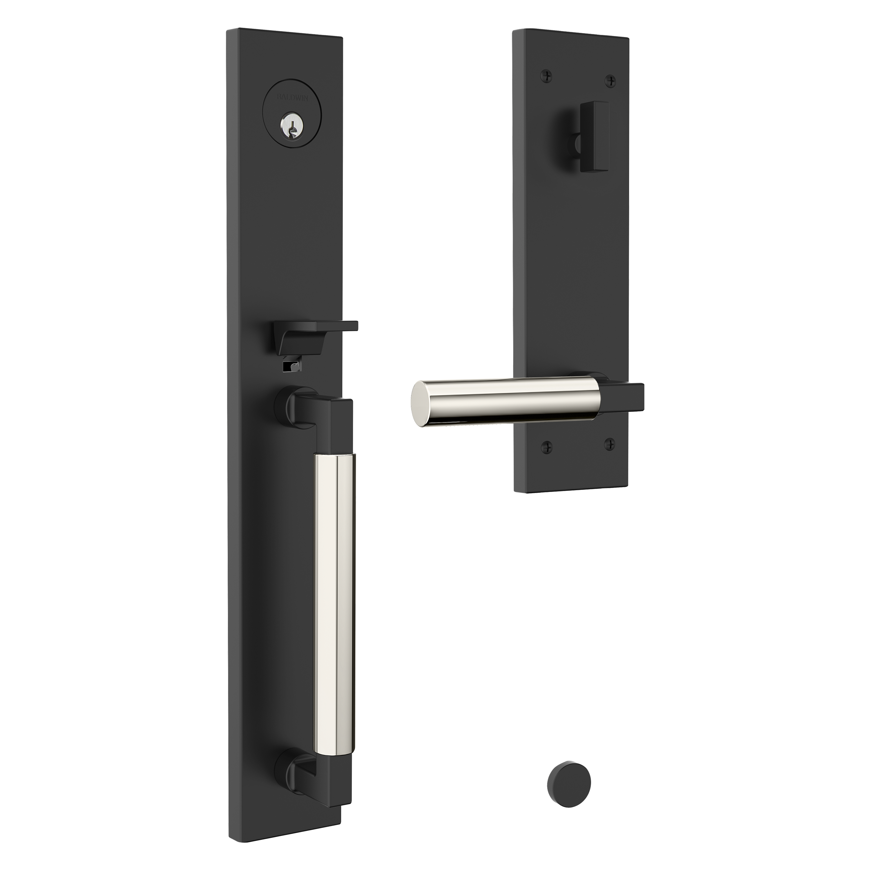 Baldwin Gramercy Egress Mixed Finish Handleset with L029 Lever