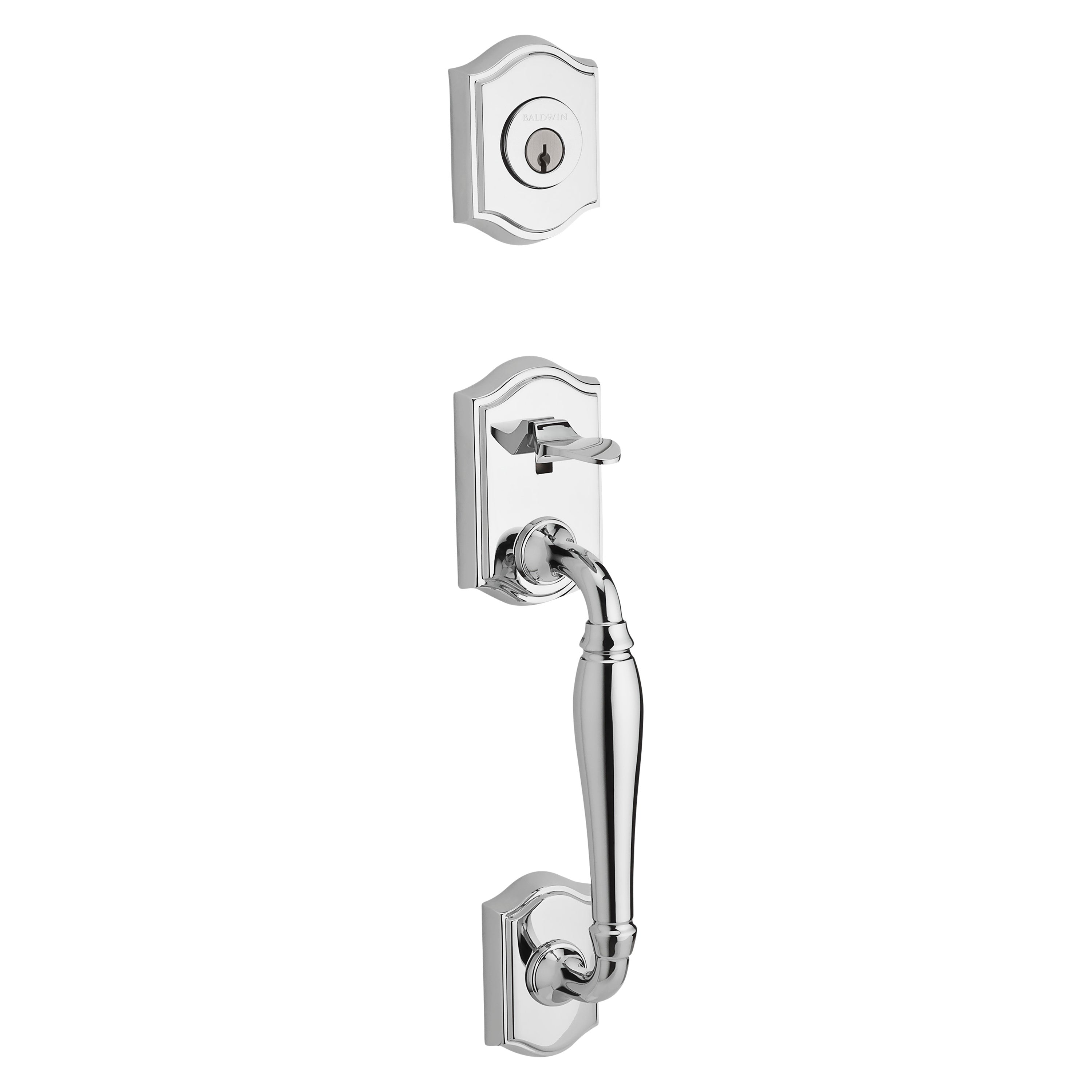 Baldwin Reserve Westcliff Single Cylinder Handleset With Traditional Knob