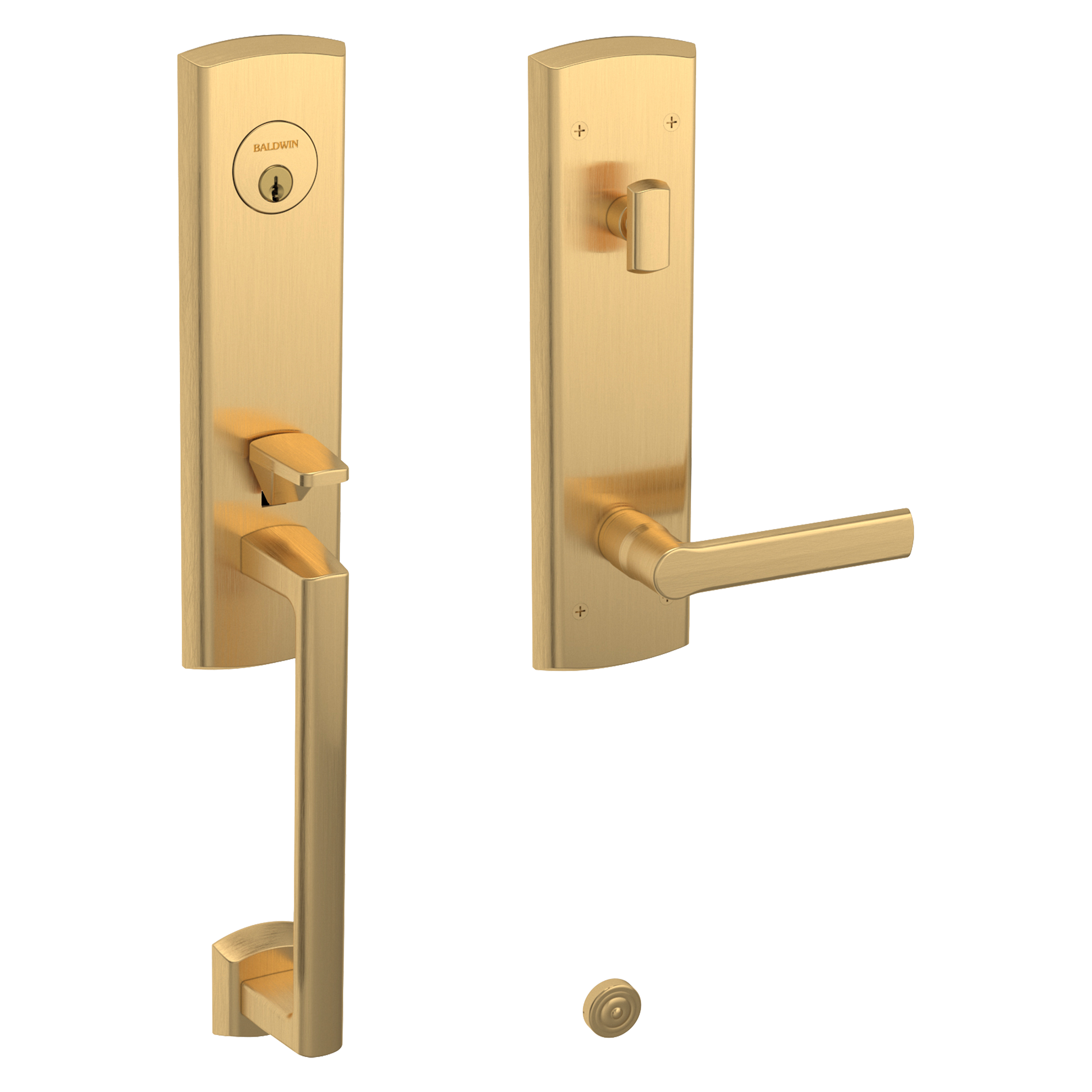 Baldwin Soho Single Cylinder Handleset with 5485V Lever