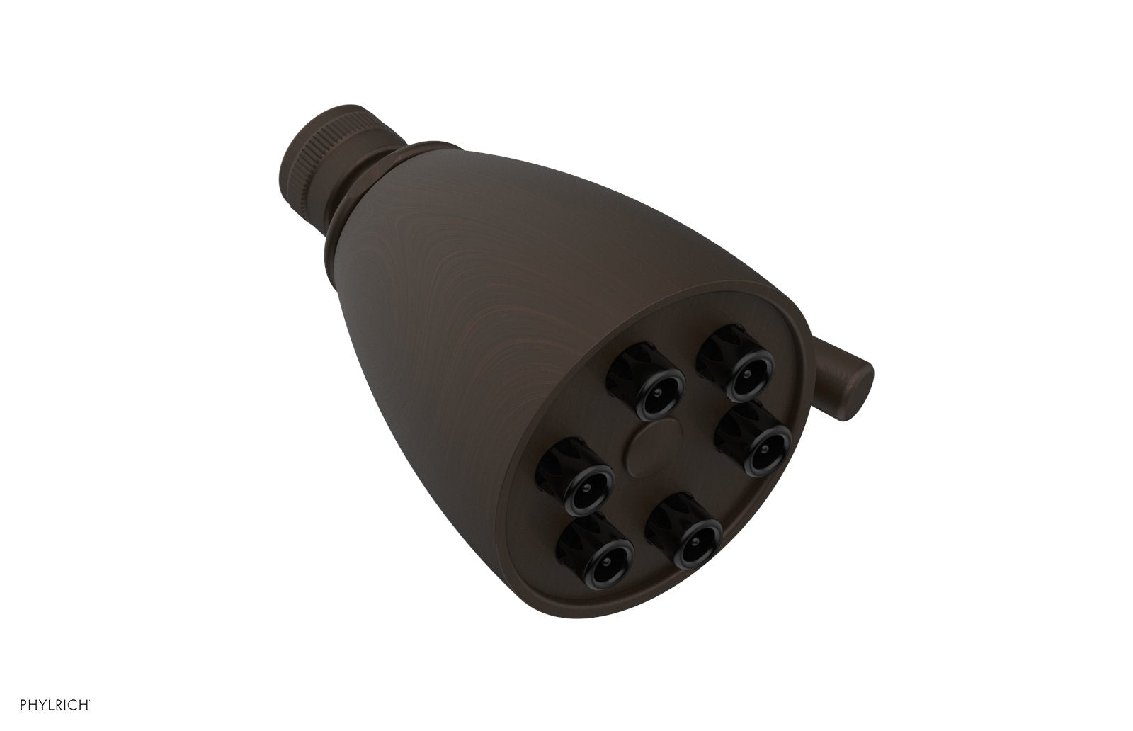 6" - Antique Bronze - Jet Smooth Shower Head 3-018 by Phylrich - New York Hardware