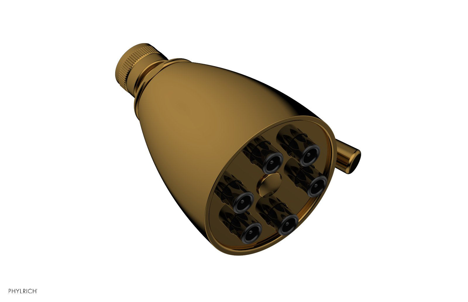 6" - French Brass - Jet Smooth Shower Head 3-018 by Phylrich - New York Hardware