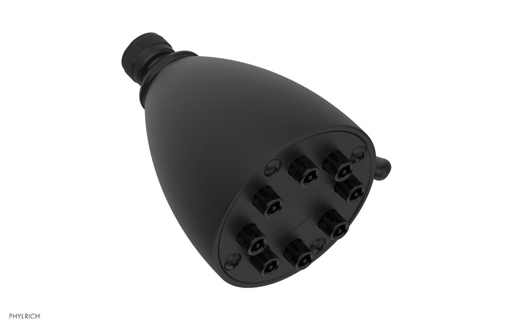 8" - Matte Black - Jet Smooth Shower Head 3-083 by Phylrich - New York Hardware