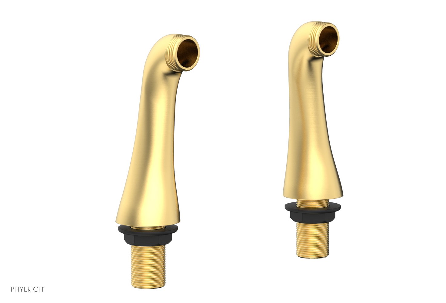 5" - Burnished Gold - Pair of Deck Risers Only 3-307 (Does NOT Include Tub Filler or Hand Shower) by Phylrich - New York Hardware