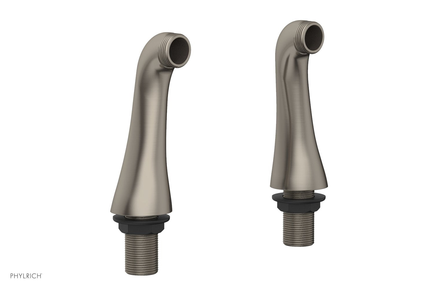 5" - Pewter - Pair of Deck Risers Only 3-307 (Does NOT Include Tub Filler or Hand Shower) by Phylrich - New York Hardware