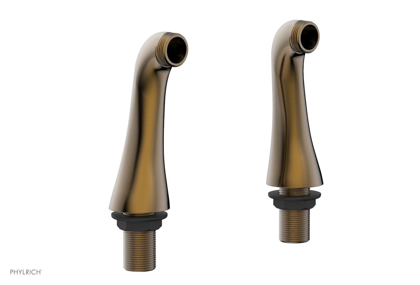 5" - Antique Brass - Pair of Deck Risers Only 3-307 (Does NOT Include Tub Filler or Hand Shower) by Phylrich - New York Hardware