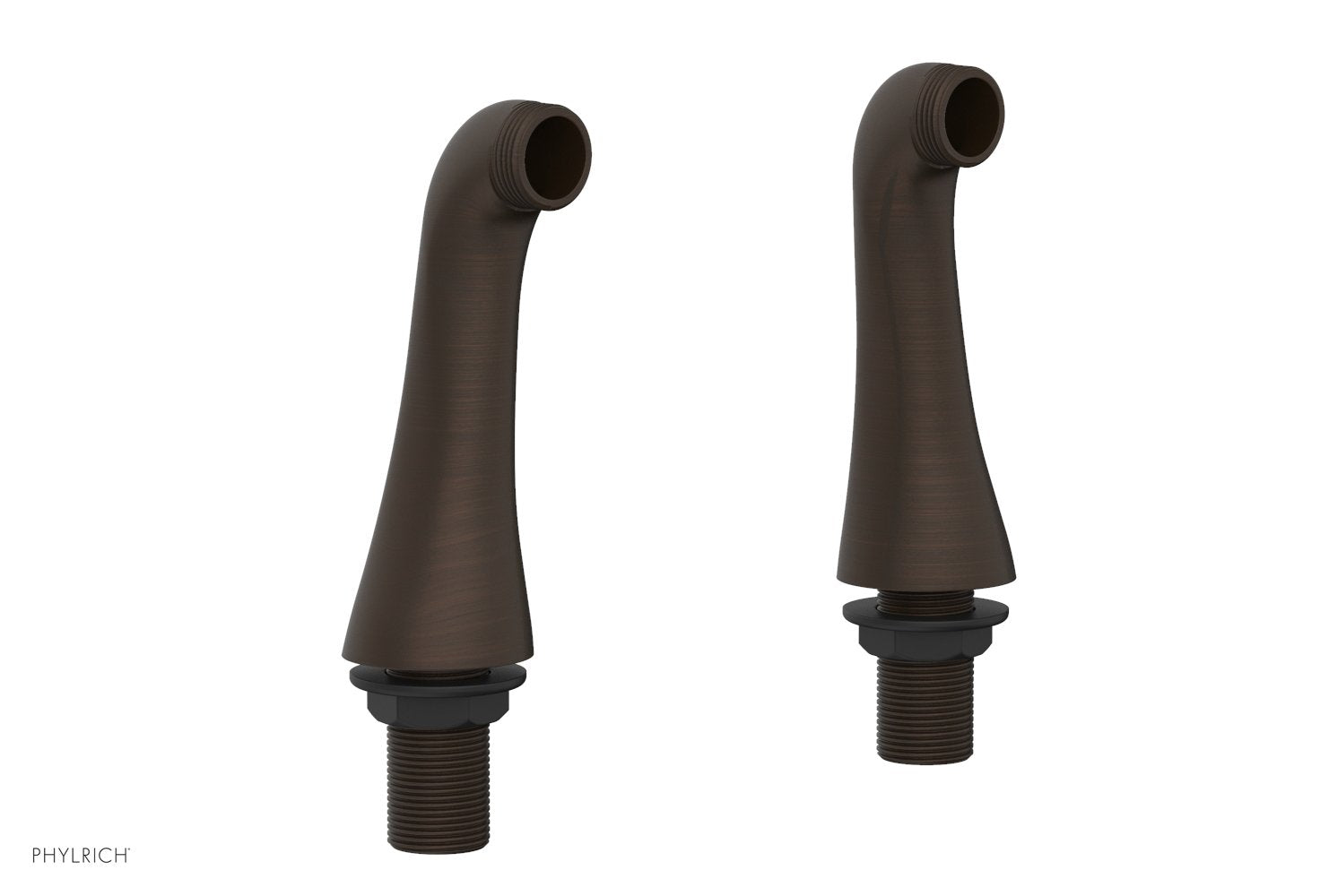 5" - Antique Bronze - Pair of Deck Risers Only 3-307 (Does NOT Include Tub Filler or Hand Shower) by Phylrich - New York Hardware