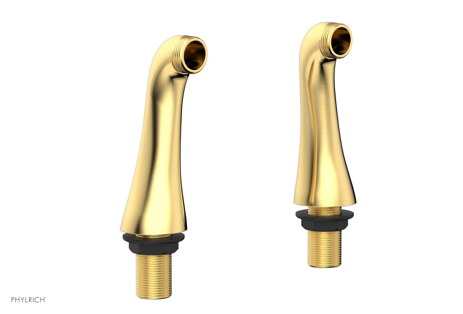 5" - Satin Gold - Pair of Deck Risers Only 3-307 (Does NOT Include Tub Filler or Hand Shower) by Phylrich - New York Hardware