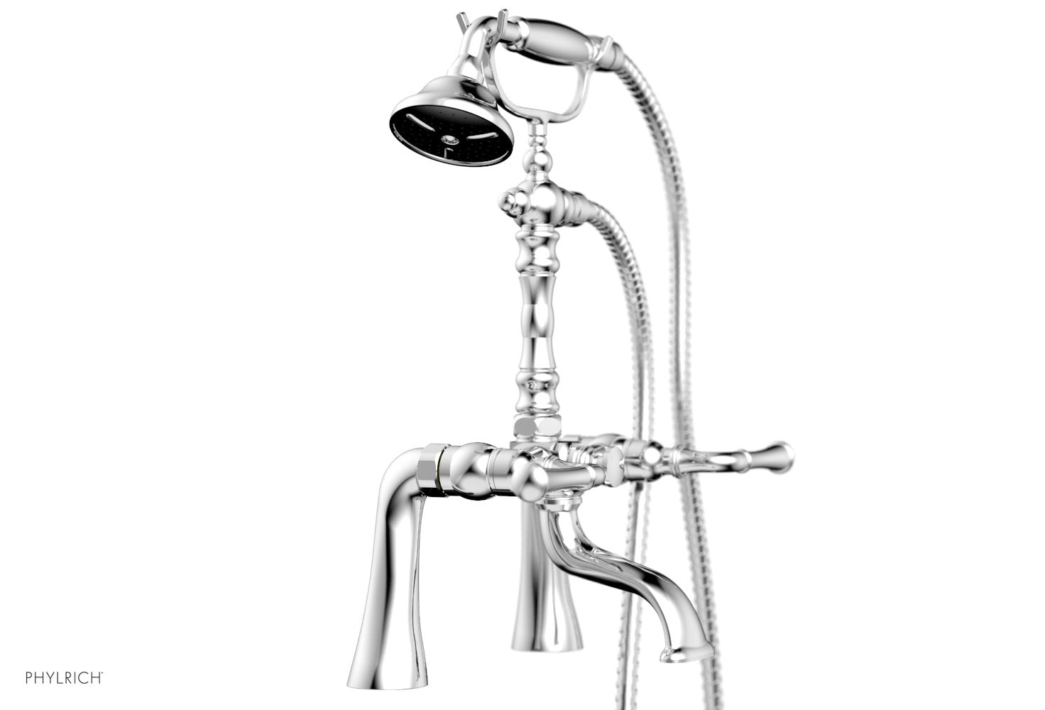 5" - Polished Chrome - Pair of Deck Risers Only 3-307 (Does NOT Include Tub Filler or Hand Shower) by Phylrich - New York Hardware