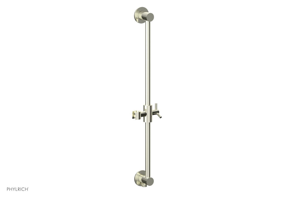 24" - Burnished Nickel - Integrated Slide Bar with built in Hose Outlet 3-559 by Phylrich - New York Hardware