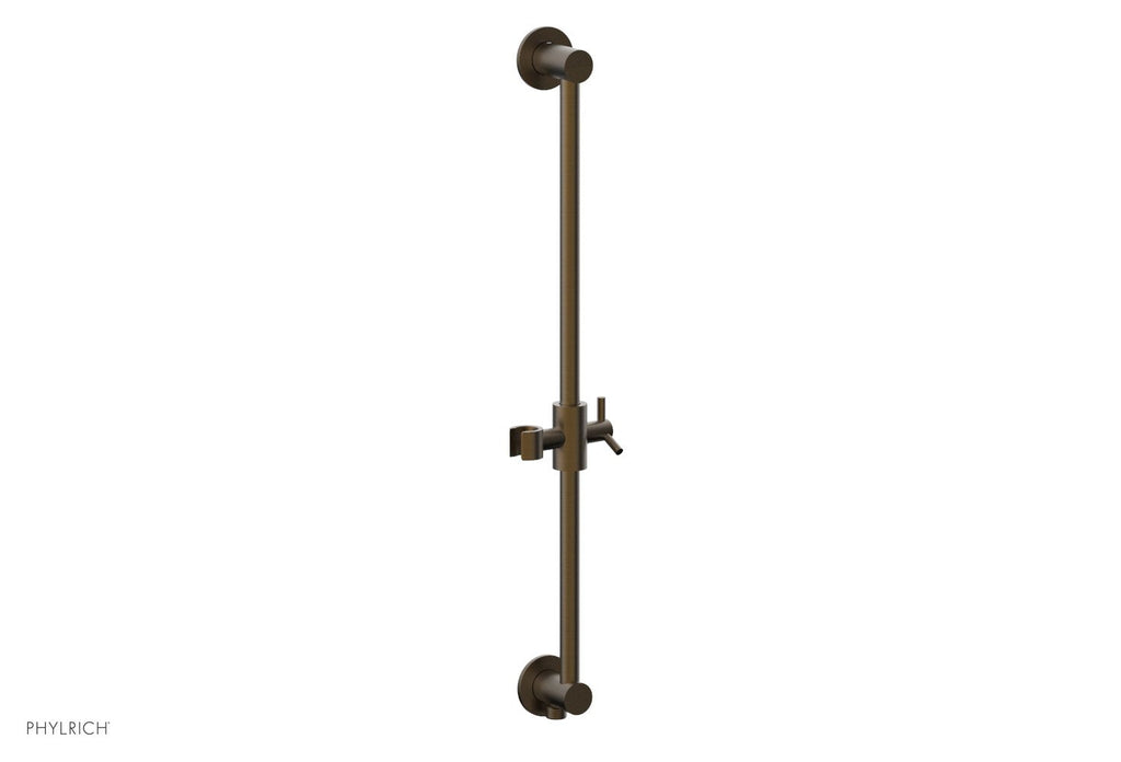 24" - Old English Brass - Integrated Slide Bar with built in Hose Outlet 3-559 by Phylrich - New York Hardware