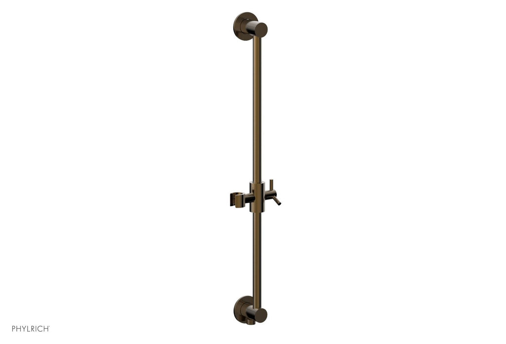 24" - Antique Brass - Integrated Slide Bar with built in Hose Outlet 3-559 by Phylrich - New York Hardware