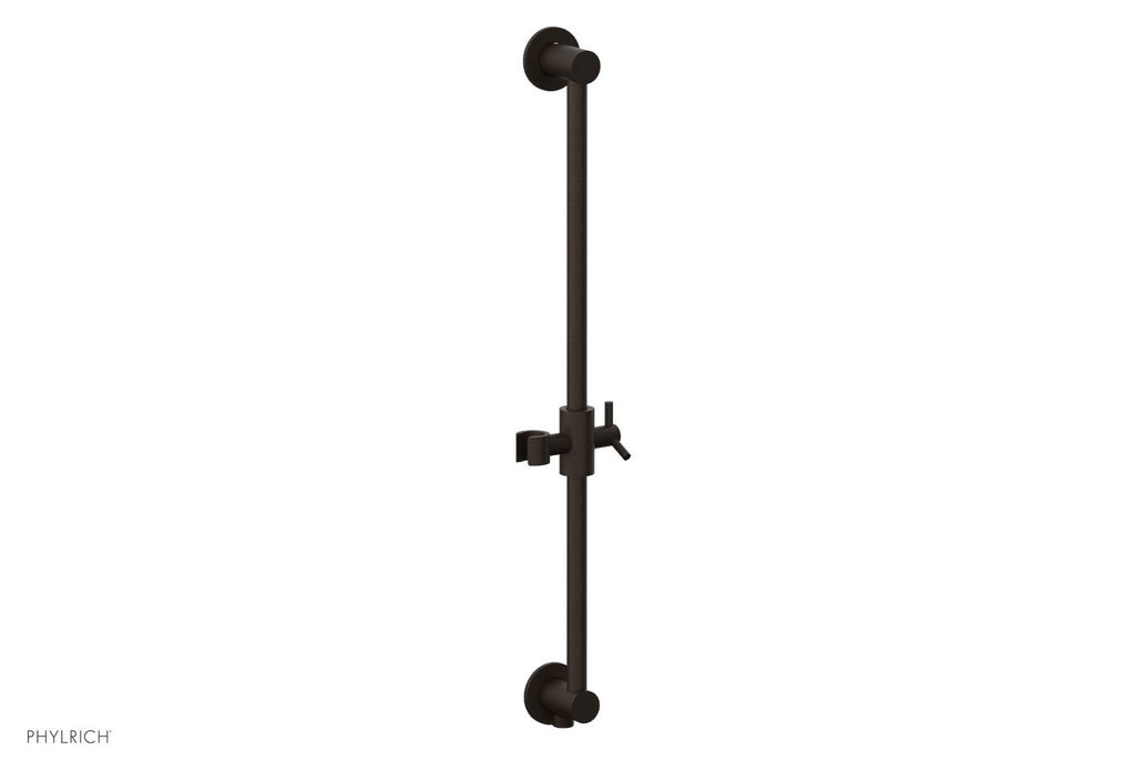24" - Antique Bronze - Integrated Slide Bar with built in Hose Outlet 3-559 by Phylrich - New York Hardware