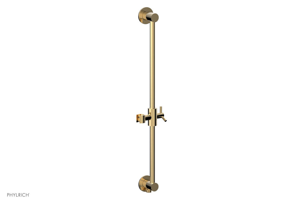 24" - Polished Nickel - Integrated Slide Bar with built in Hose Outlet 3-559 by Phylrich - New York Hardware