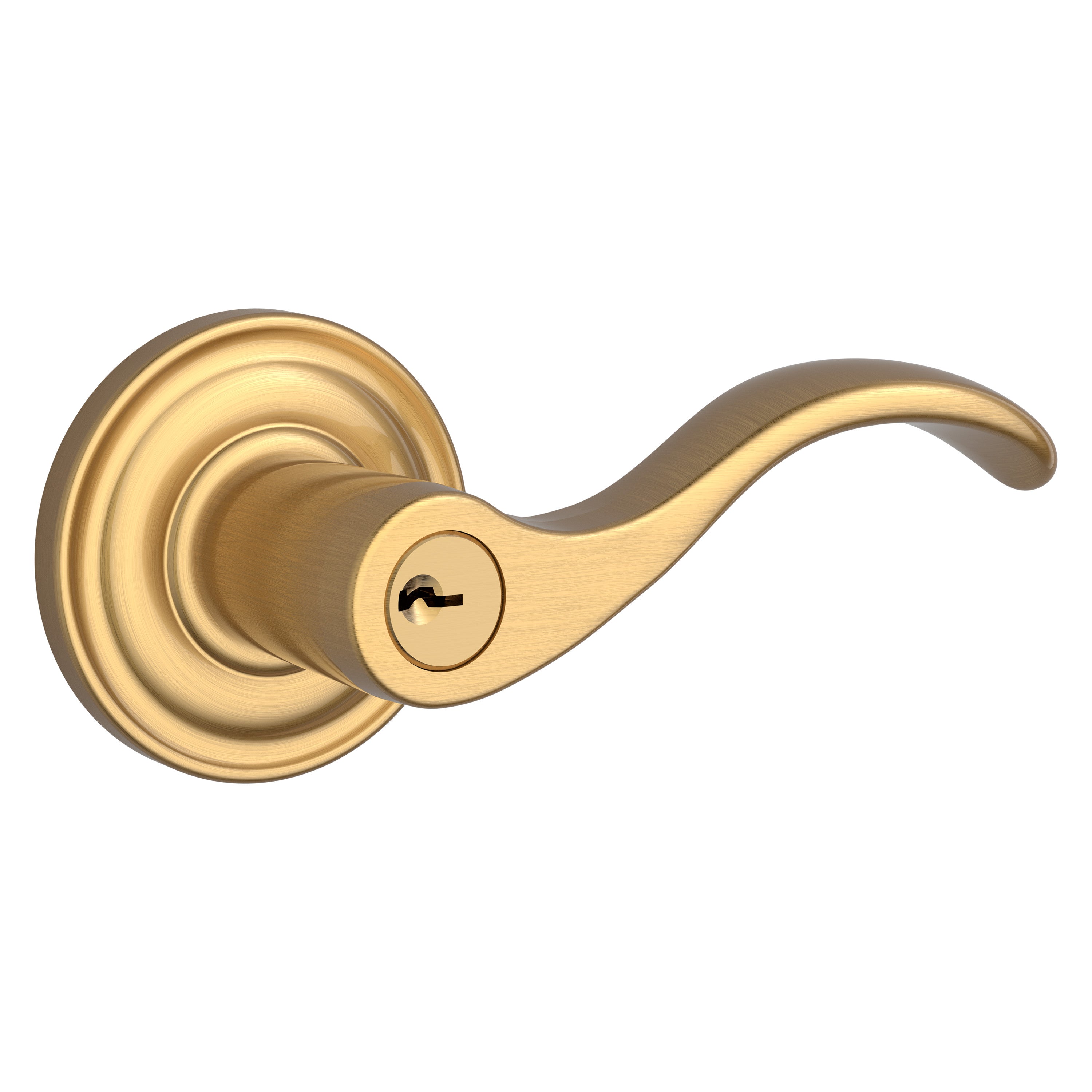 Baldwin Reserve Keyed Curve Lever Set