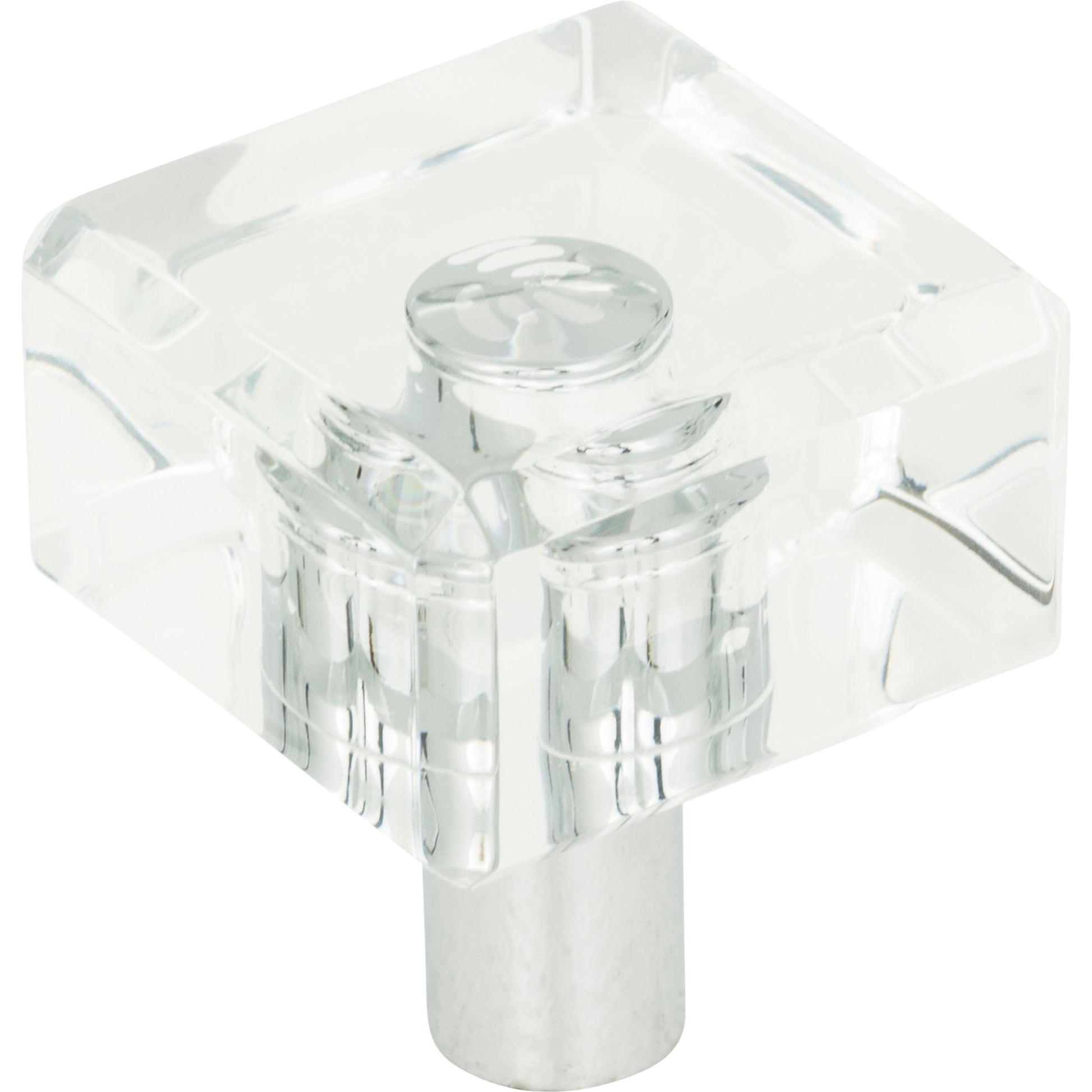 Optimism Square Knob by Atlas Polished Chrome