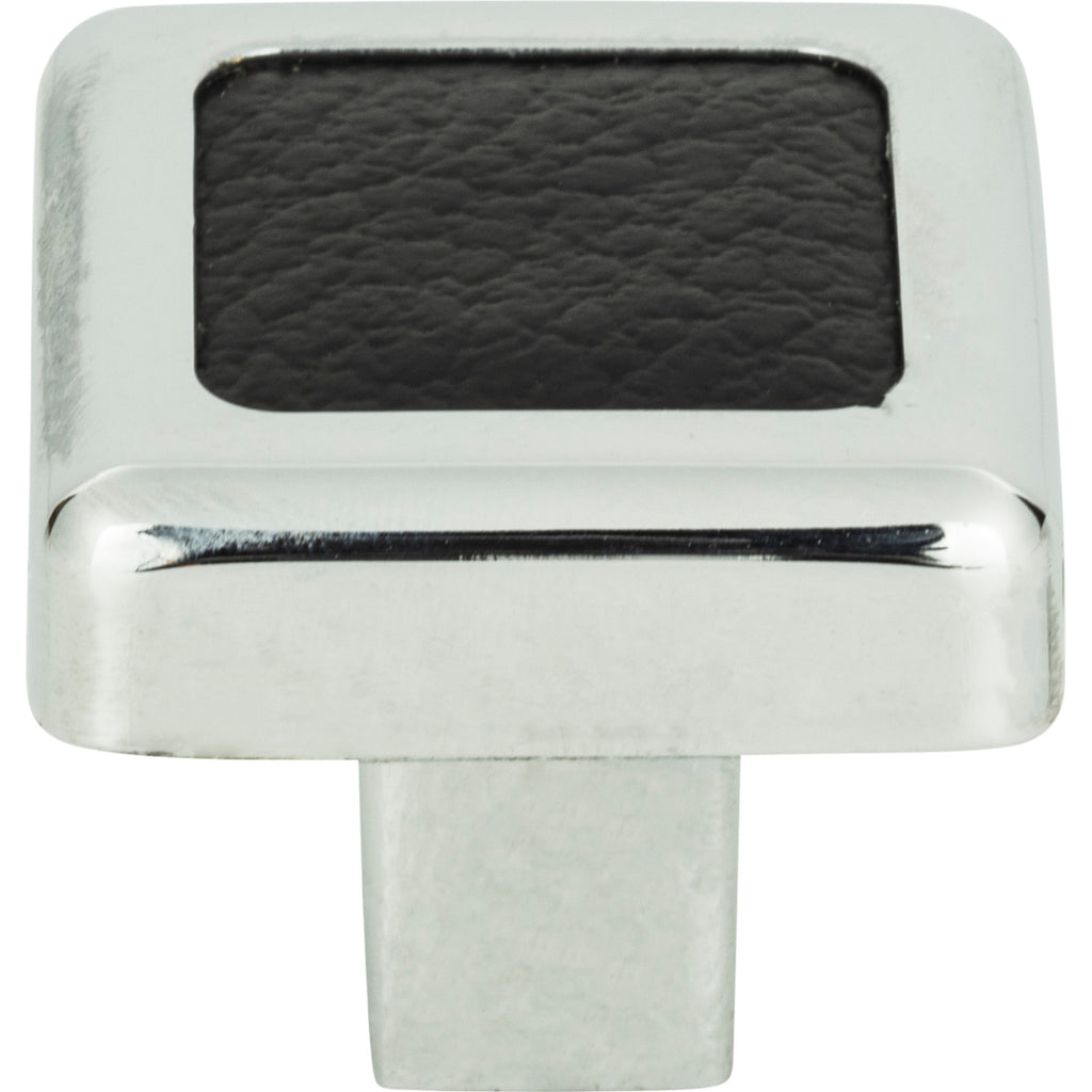 Paradigm Square Knob by Atlas Polished Chrome / Black