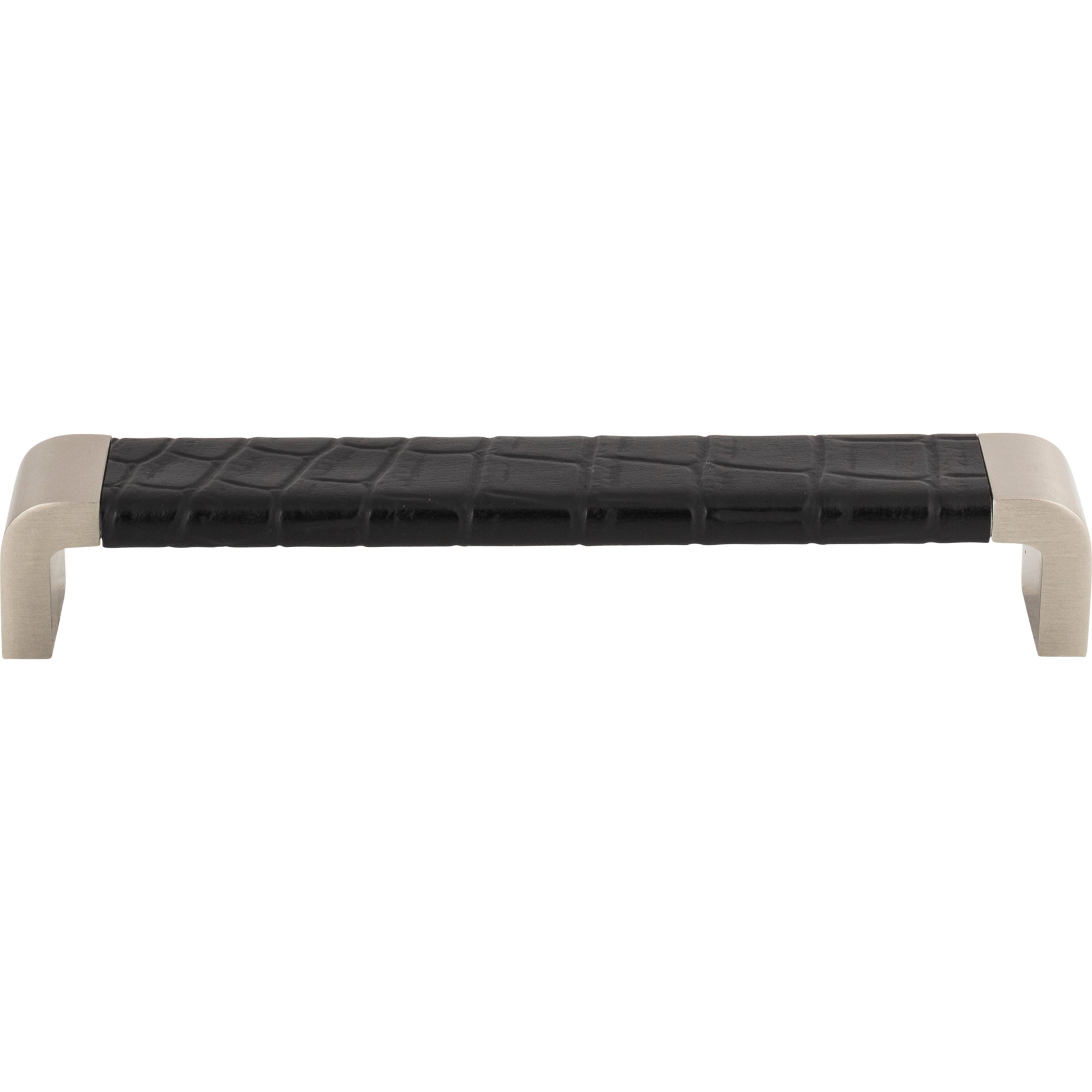 Paradigm Pull by Atlas 6-5/16" / Brushed Nickel / Black Croc