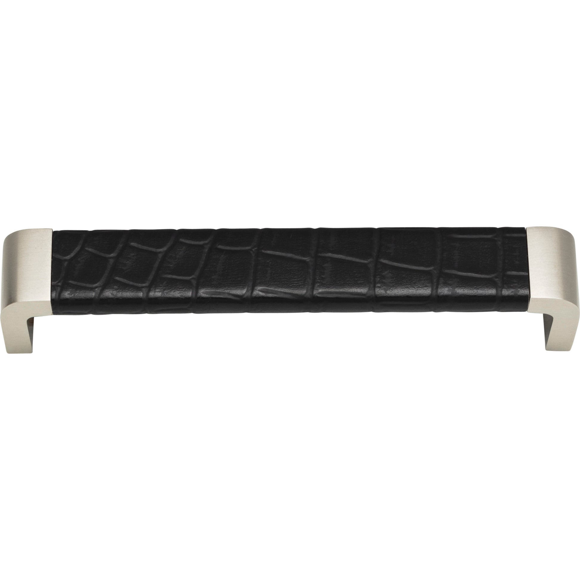 Paradigm Pull by Atlas 6-5/16" / Brushed Nickel / Black Croc
