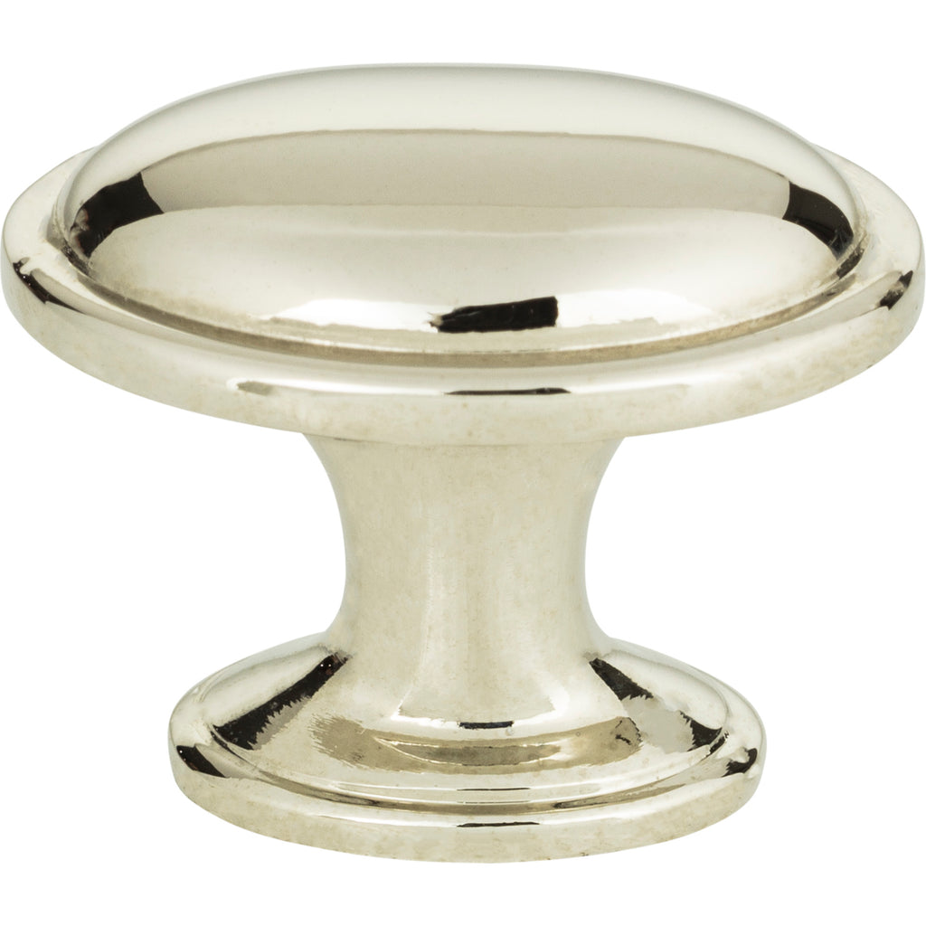 Austen Oval Knob by Atlas Polished Nickel