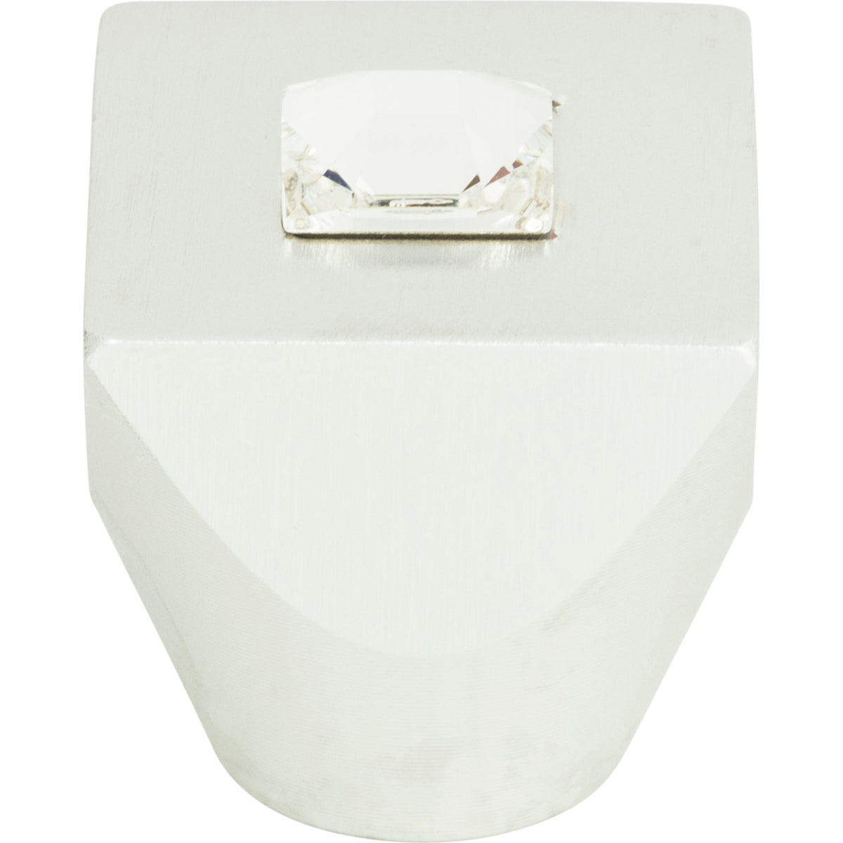 Atlas Crystal Square Knob Matte Chrome / 1"