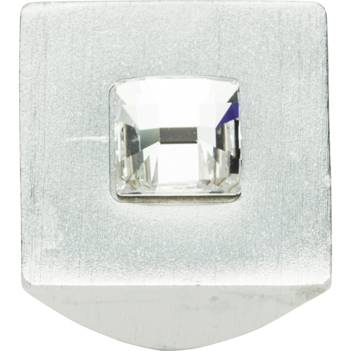 Atlas Crystal Square Knob Matte Chrome / 1"