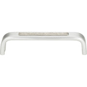 Atlas Crystal Inset Arch Pull Matte Chrome / 5 1/16"