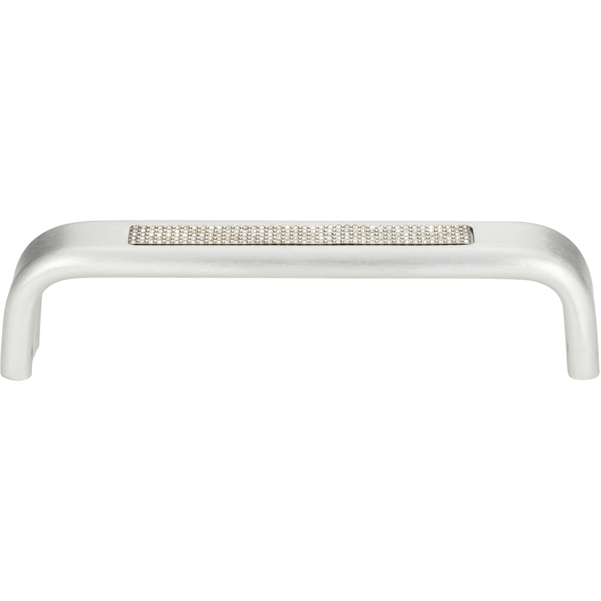 Atlas Crystal Inset Arch Pull Matte Chrome / 5 1/16"