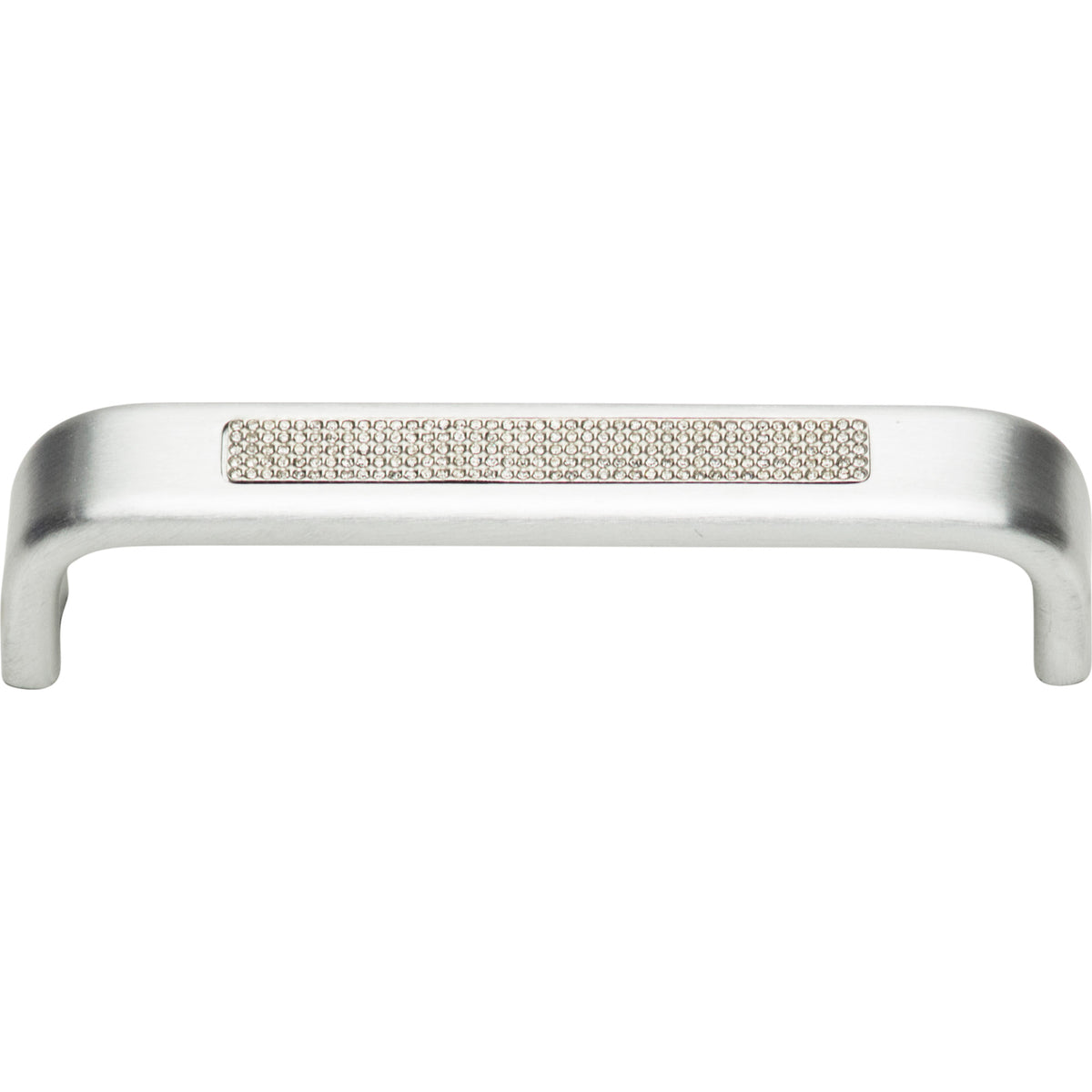 Atlas Crystal Inset Arch Pull Matte Chrome / 5 1/16"