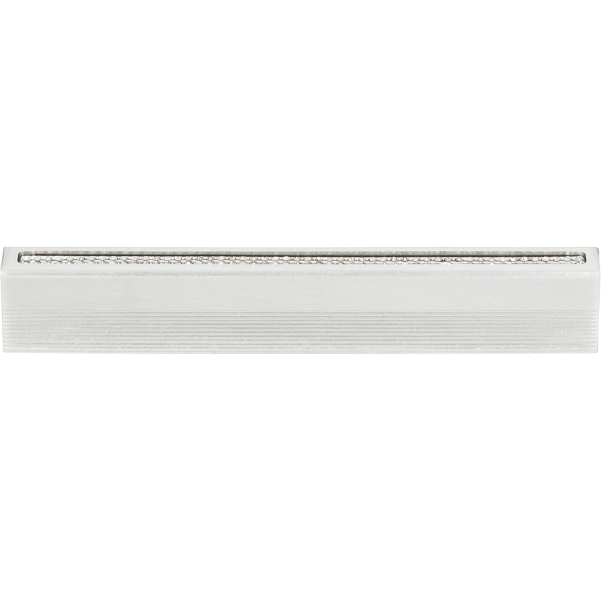 Atlas Crystal Inset Thin Pull Matte Chrome / 3 3/4"
