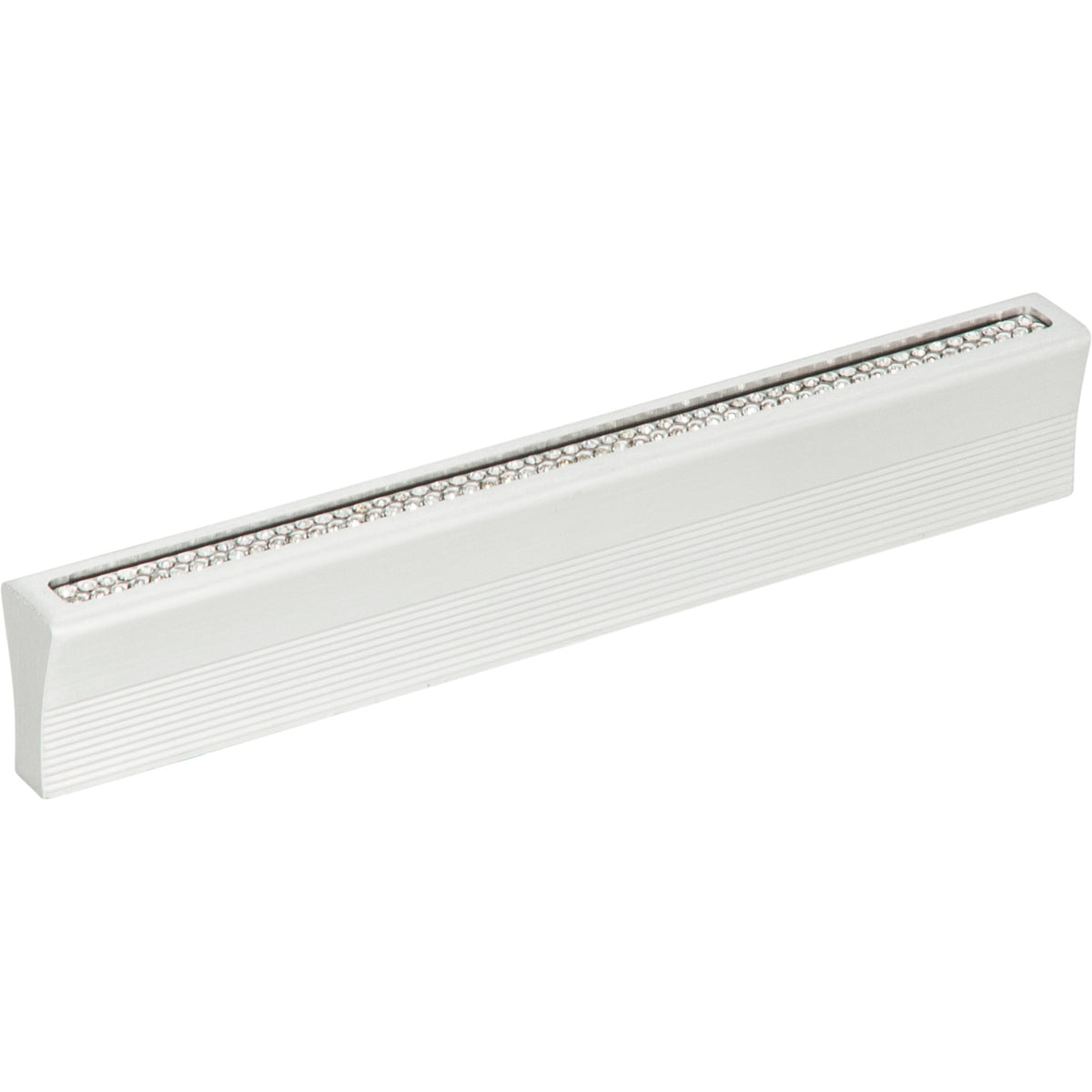 Atlas Crystal Inset Thin Pull Matte Chrome / 3 3/4"