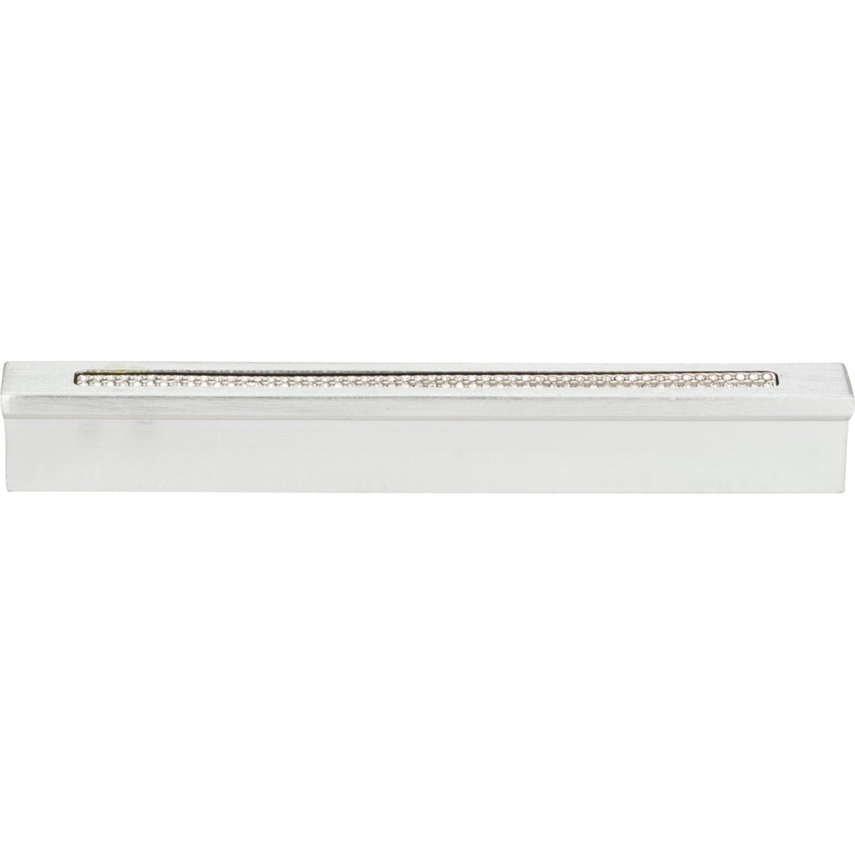Atlas Crystal Bar Inset Thin Pull Matte Chrome / 3 3/4"
