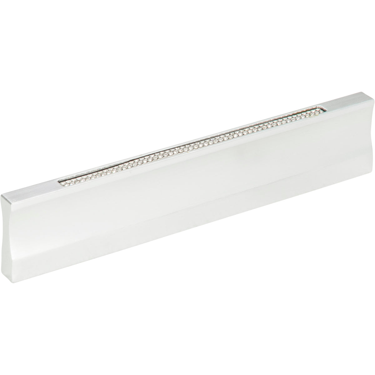 Atlas Crystal Inset Thin Pull Matte Chrome / 5 1/16"