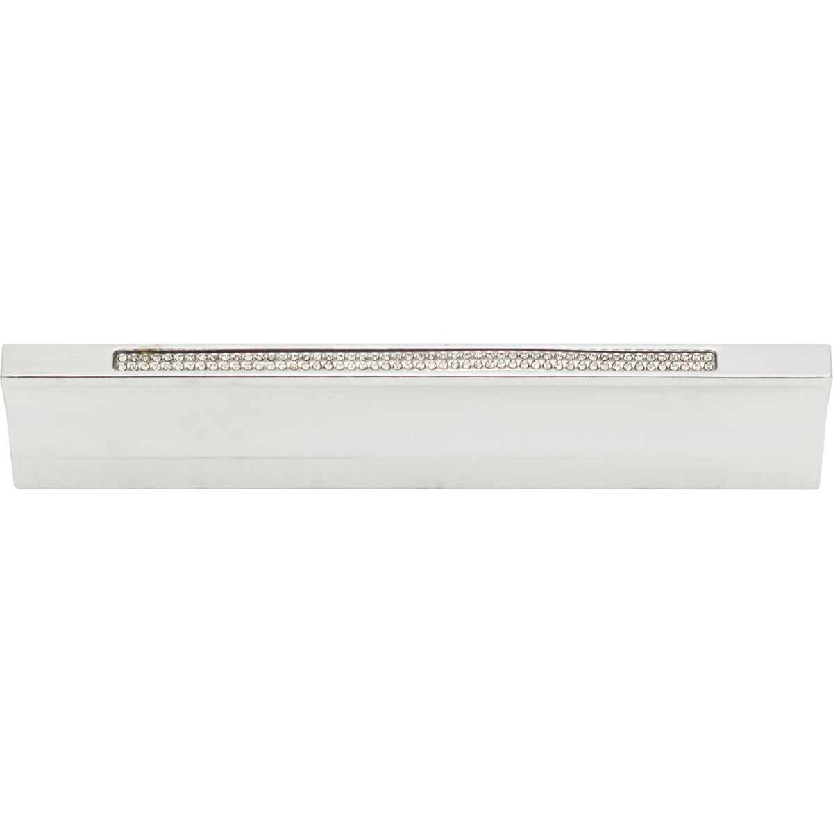 Atlas Crystal Inset Thin Pull Matte Chrome / 5 1/16"