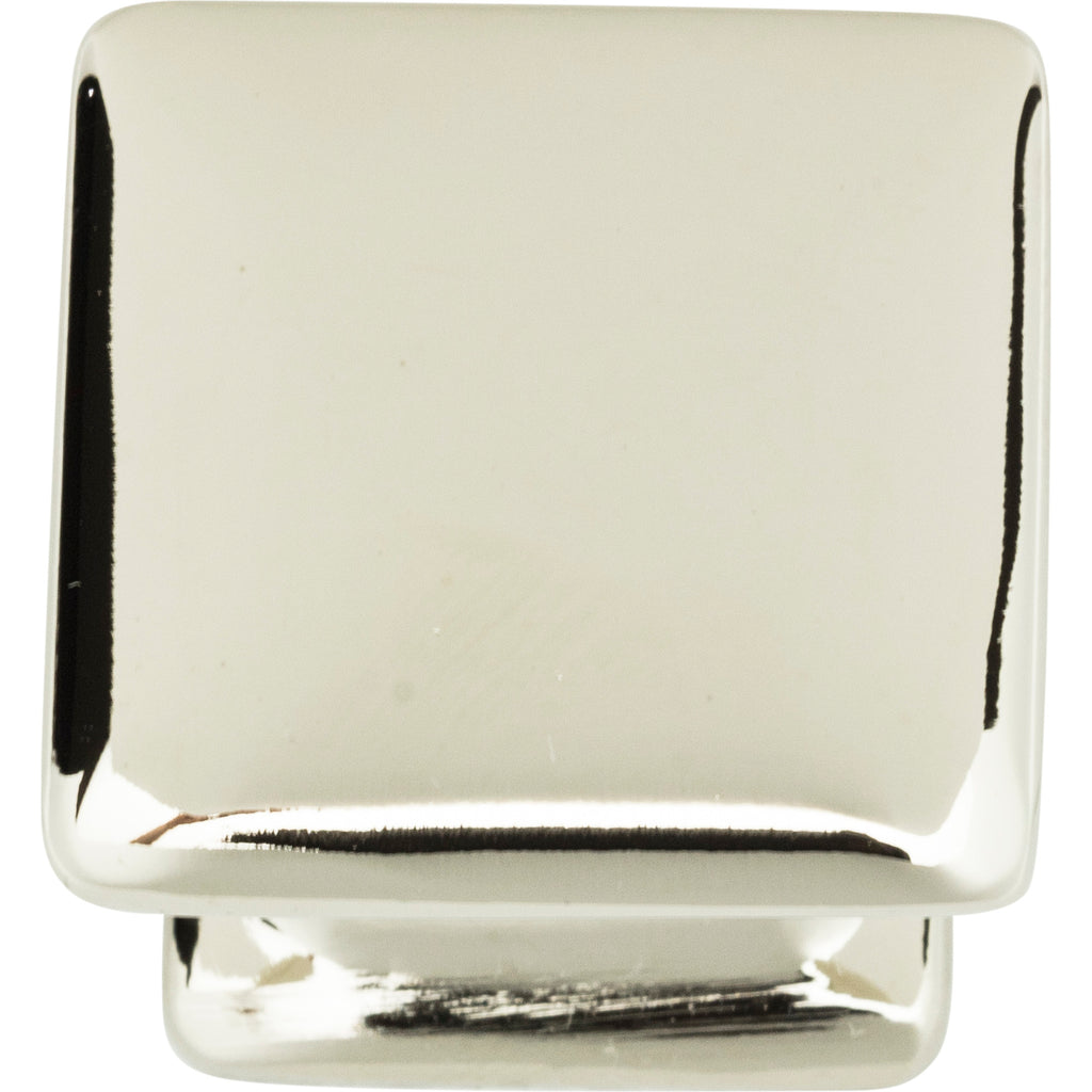 Alcott Square Knob by Atlas Polished Nickel