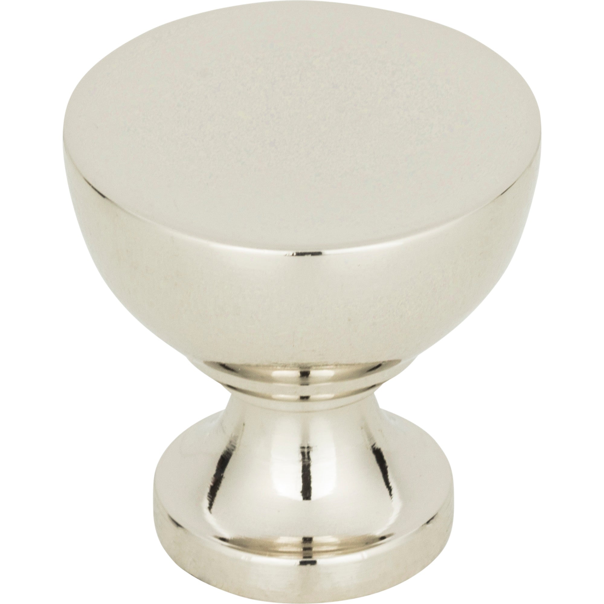 Shelley Round Knob by Atlas Polished Nickel